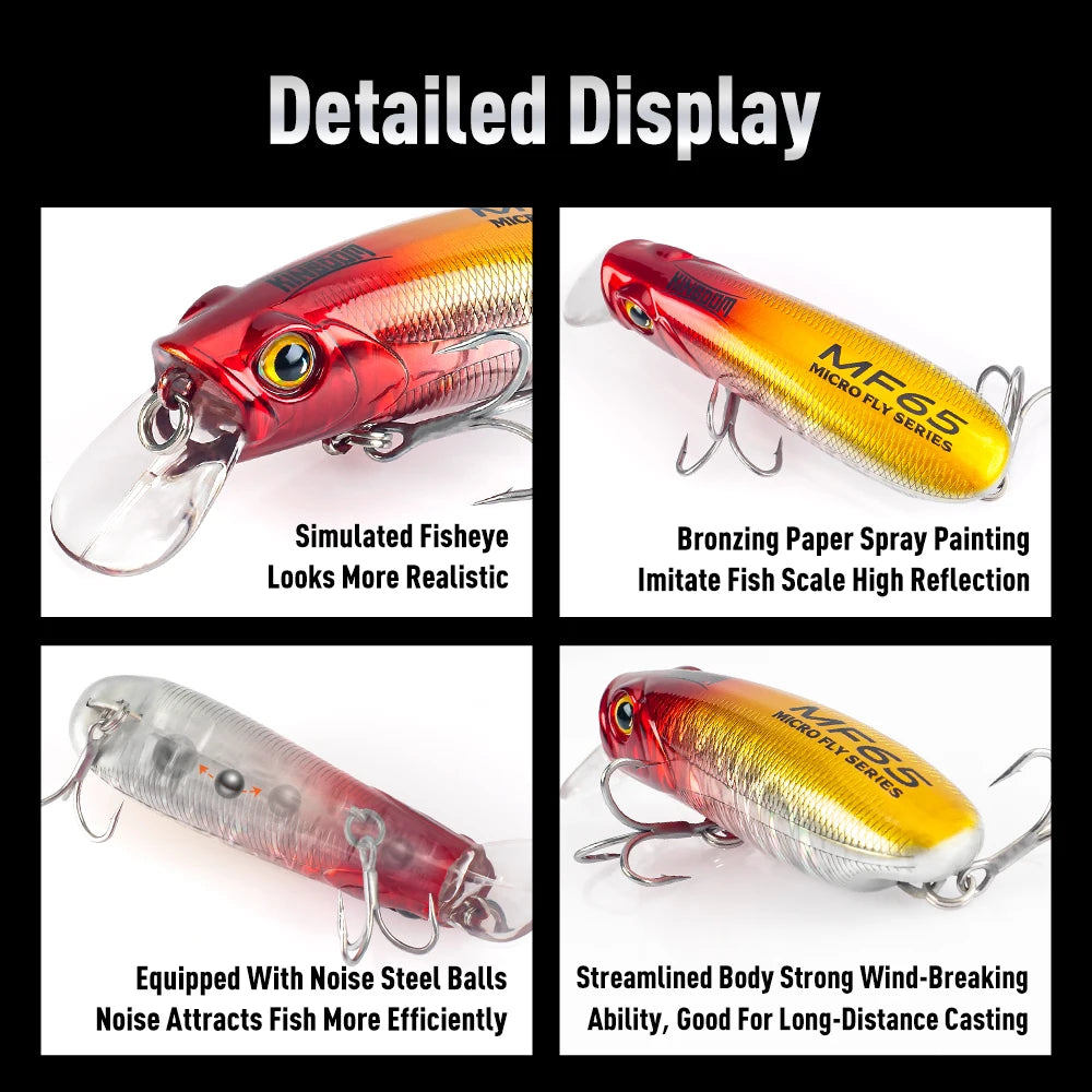 Kingdom Sinking Floating Minnow Lure Set For Sea Bass Trout