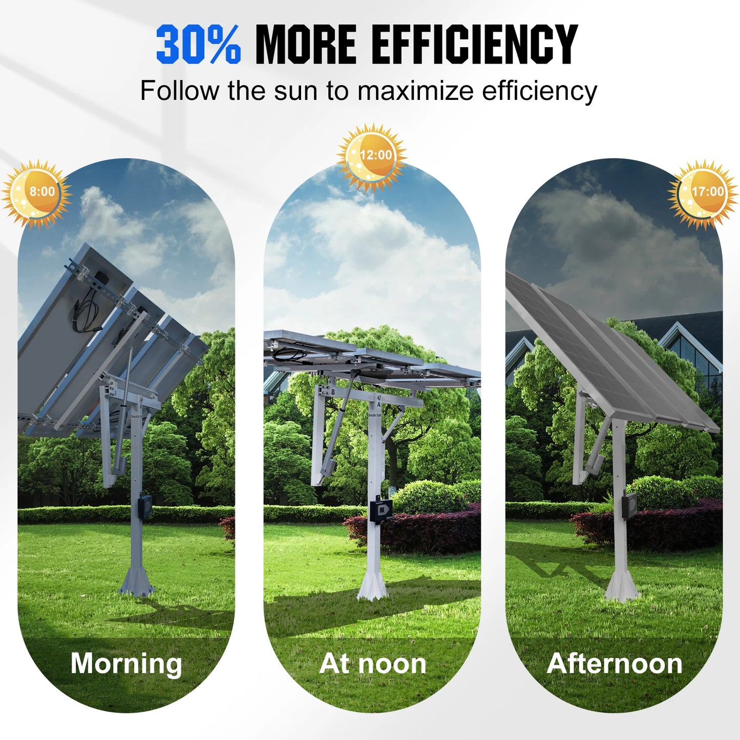 ECO-WORTHY Solar Panel Single Axis Tracking System For Yard