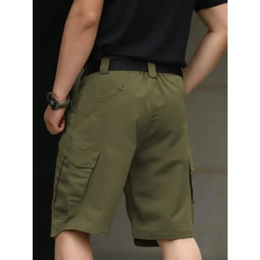 Mens Cargo Shorts Hiking Waterproof Tactical With Multiple Pockets