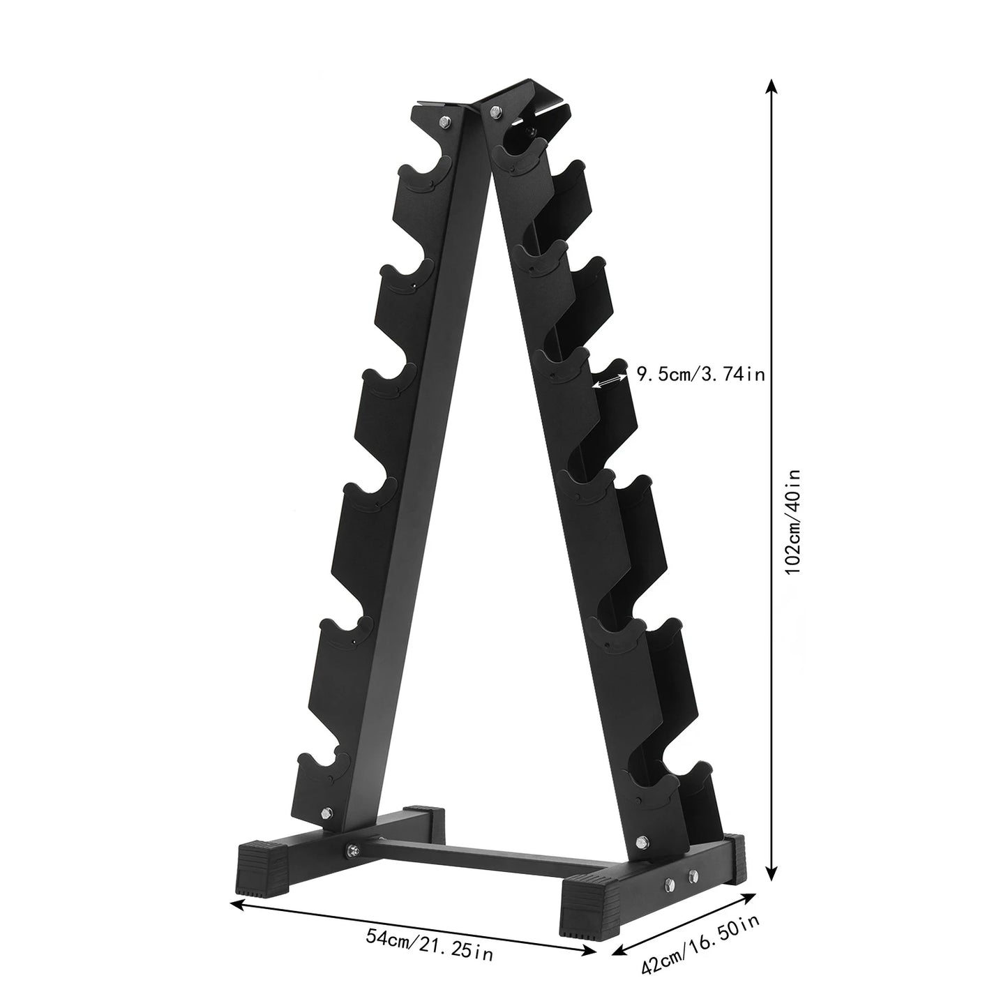 Six Tier Dumbbell Rack For Six Pairs 660 Pound Capacity