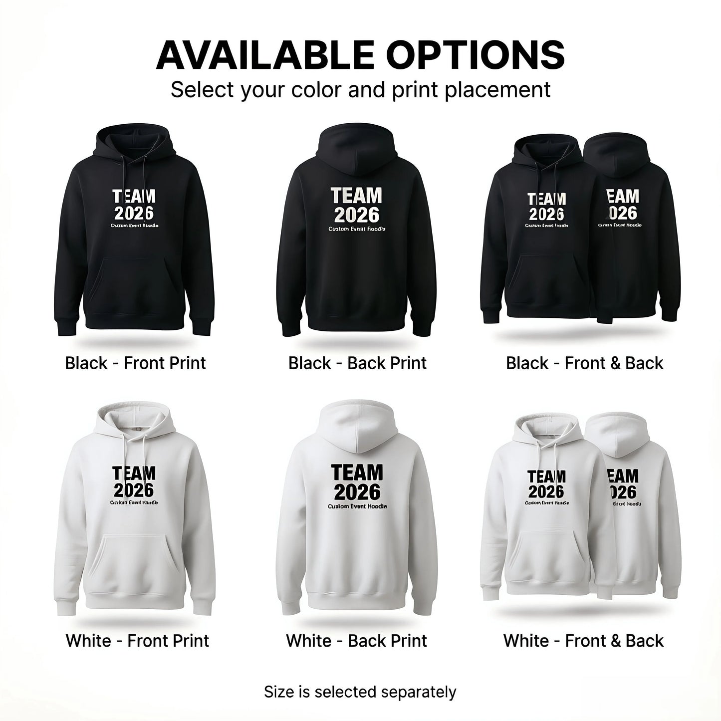 Custom Hoodie Personalized Unisex Pullover Photo Logo Print