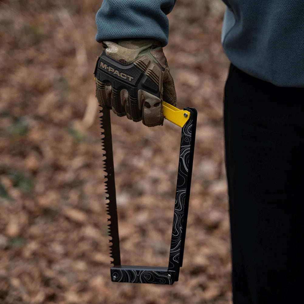 APWIKOGERDIY Folding Saw Aluminum Alloy Camping Handsaw