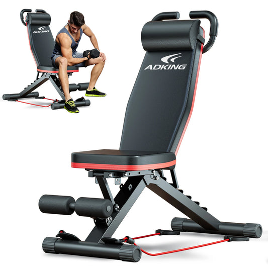 Foldable Weight Bench For Full Body Workout Home Gym