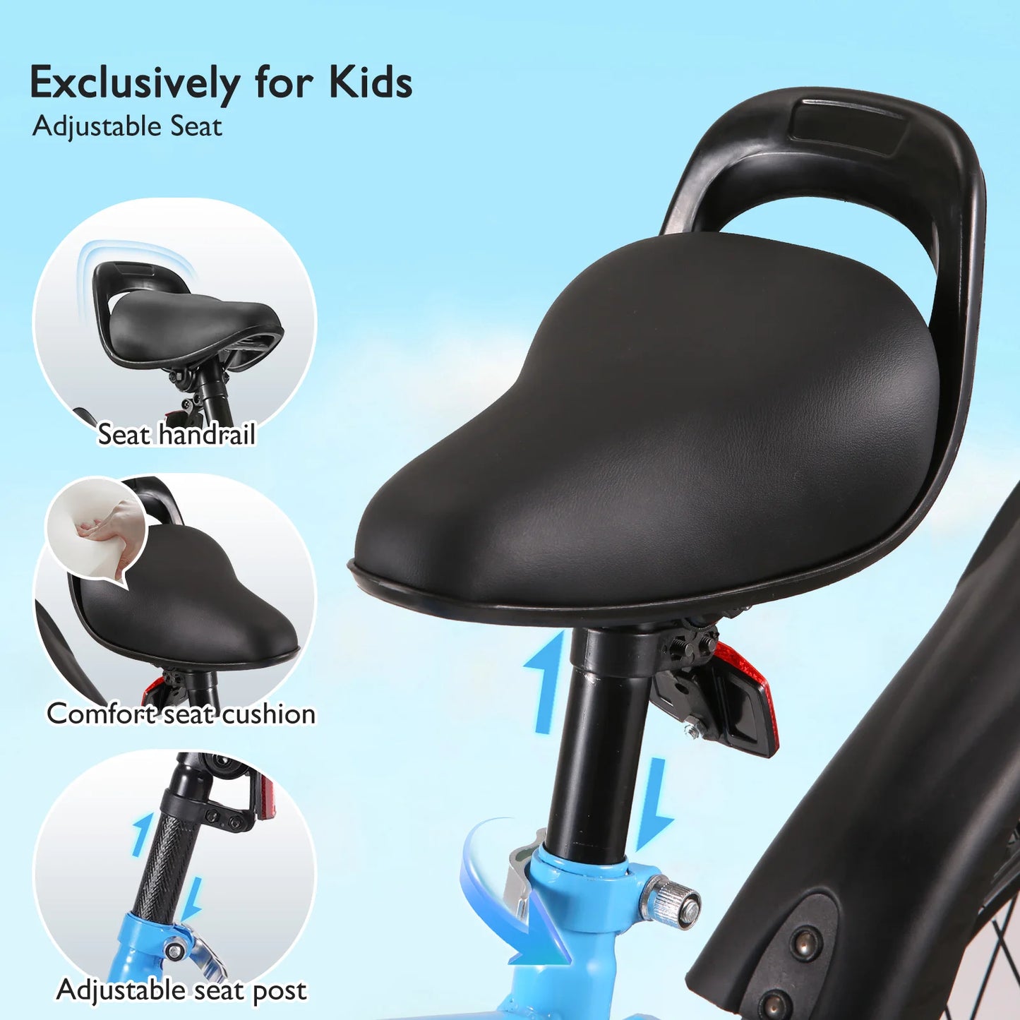 Unisex Kids Bike With Removable Training Wheels For Ages 5-10