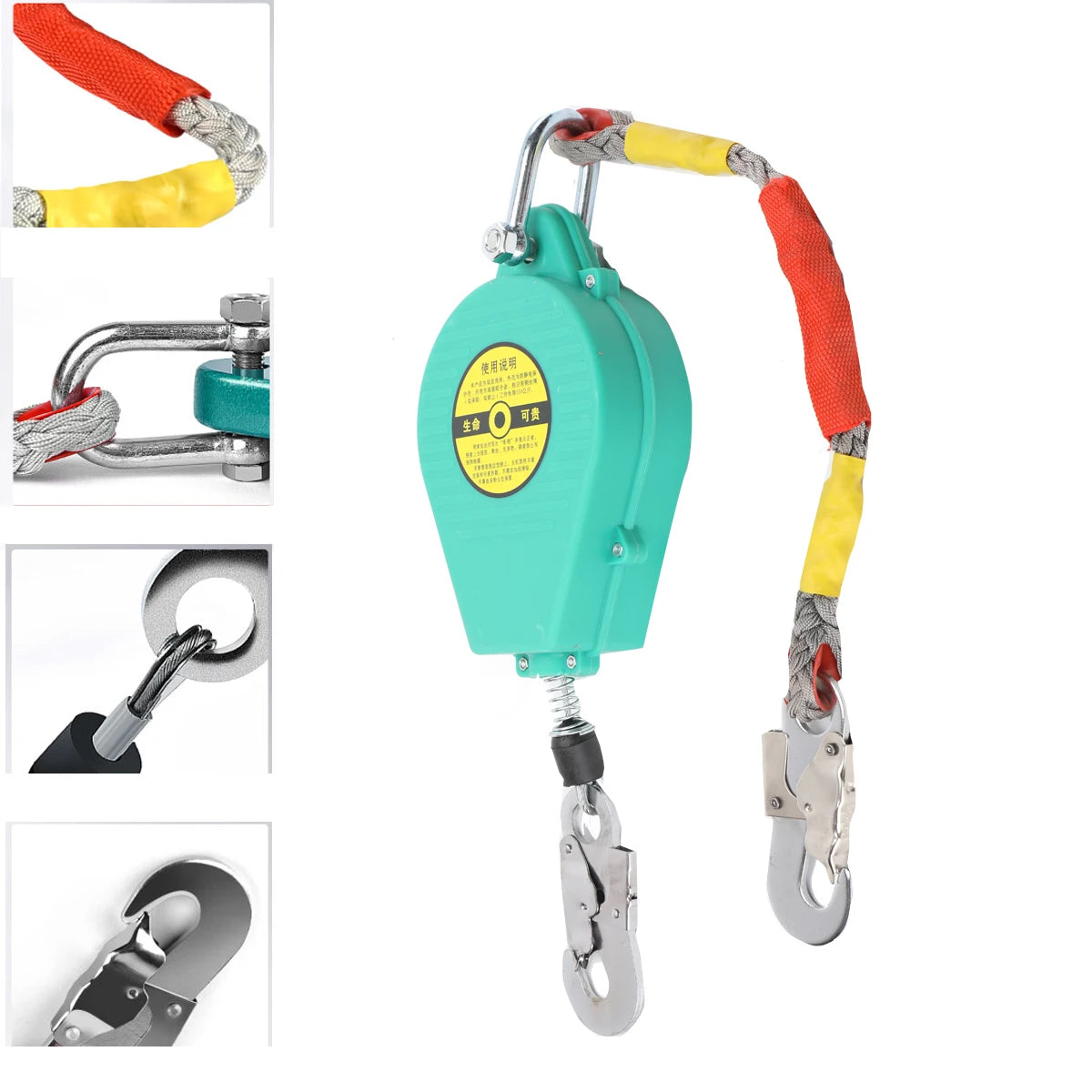 Compact Fall Protection Descender With Auto Rope Lock