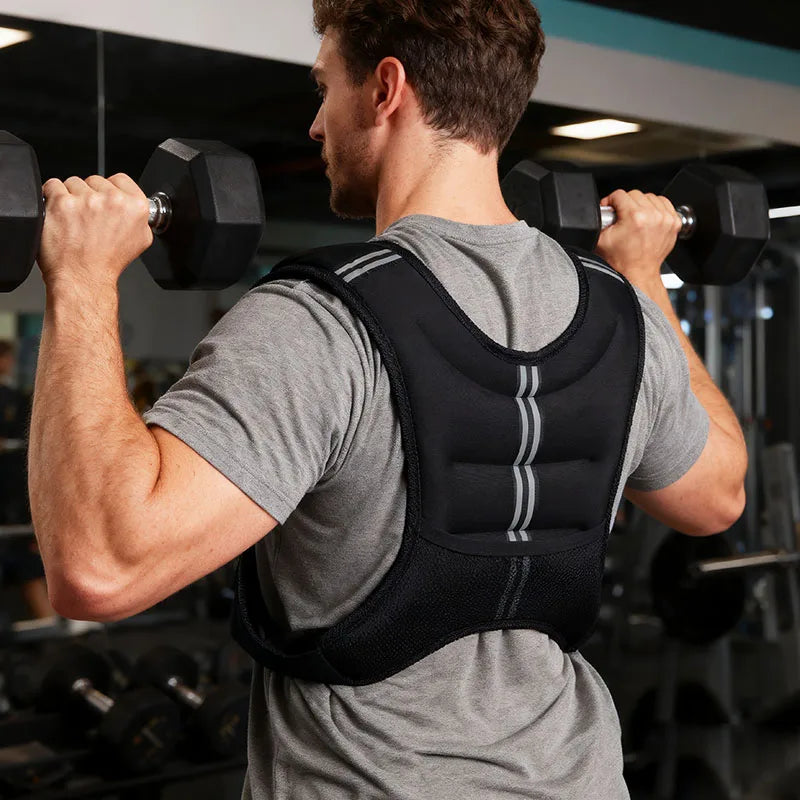 Weight Vest With Reflective Stripe For Fitness Training