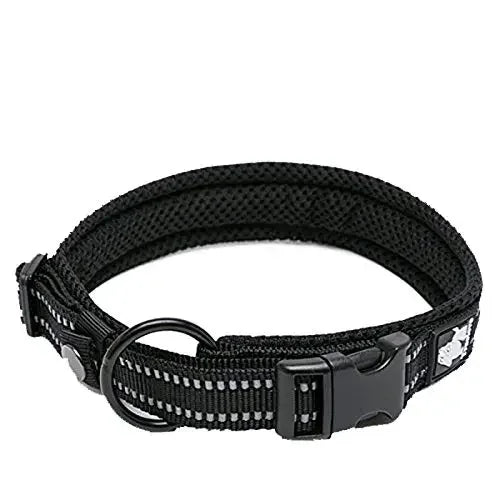 TrueLove Nylon Adjustable Dog Collar Padded Reflective TLC5011