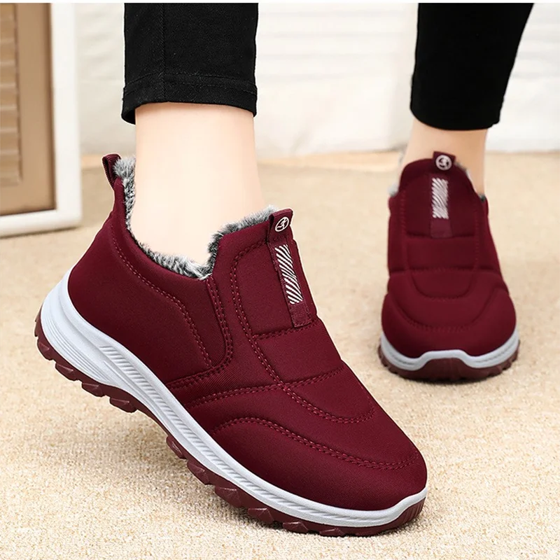 NQYW Winter Women Ankle Snow Boots Warm Fur