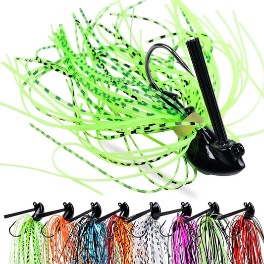 Bass Football Jigs Set Weedless Finesse Jigs With Silicone Skirts