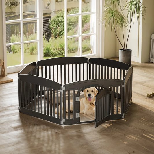 JHK Plastic Dog Playpen Durable Portable Indoor Outdoor