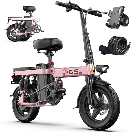 UPlee GS5 Folding Electric Bike 48V 15Ah 740W 35 Mile Range