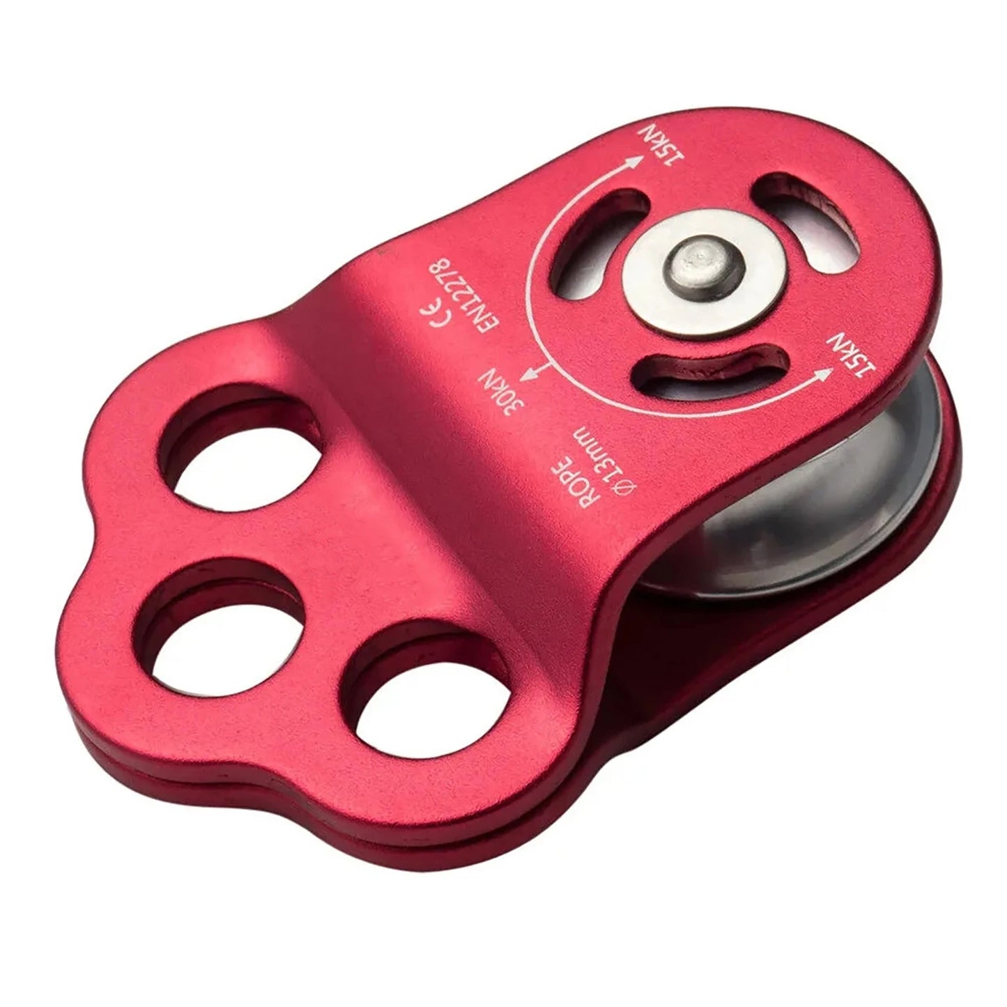 Rock Climbing 30kN Three Hole Pulley Bearing 7075 Aviation Aluminum