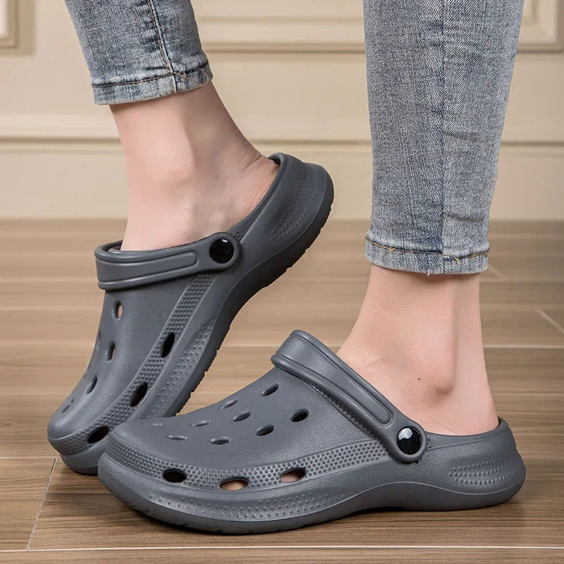 NONE Mens Beach Slides Slippers For Home Garden Lightweight Durable