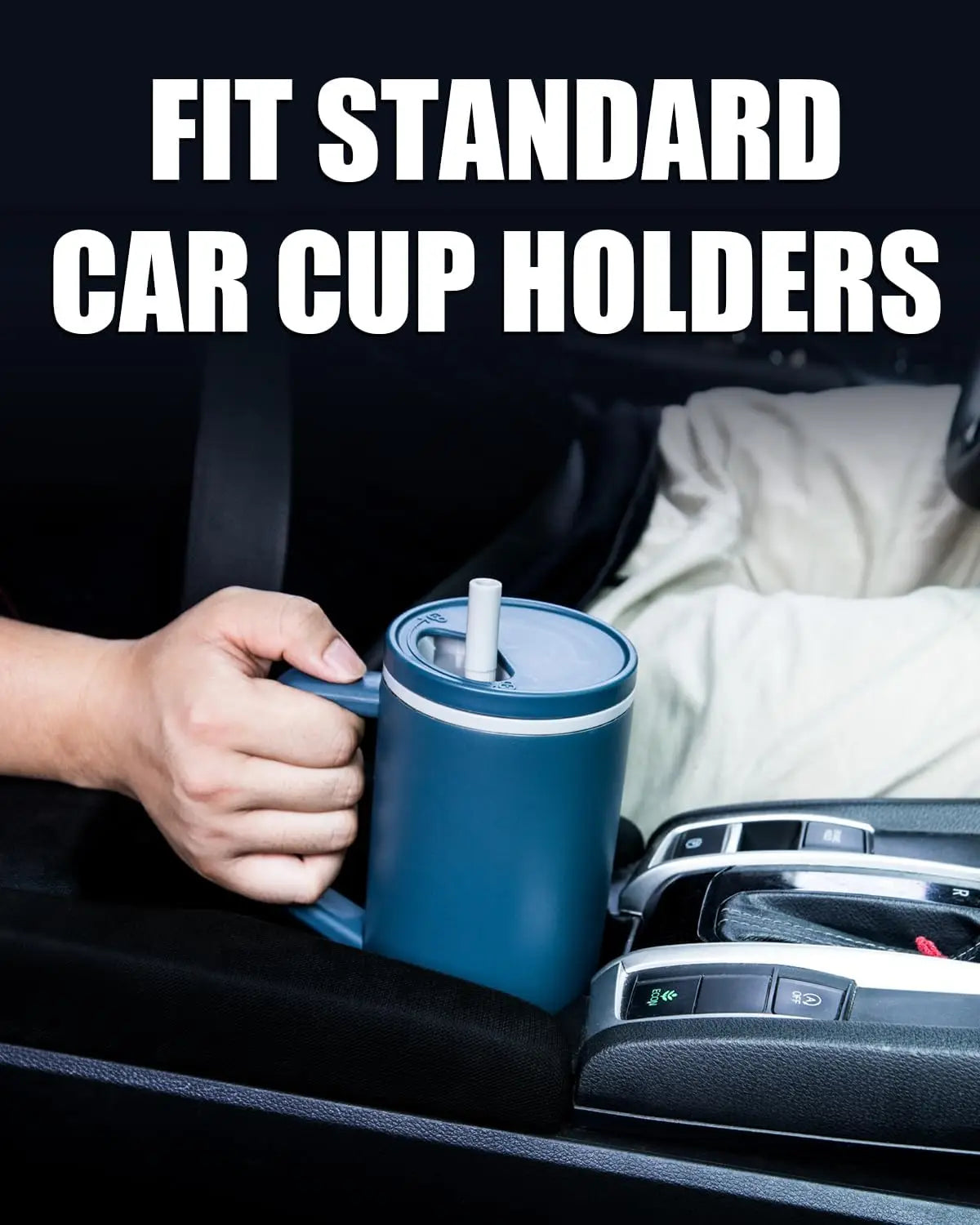 Insulated Tumbler With Handle Straw And Leakproof Stainless Steel Bottle