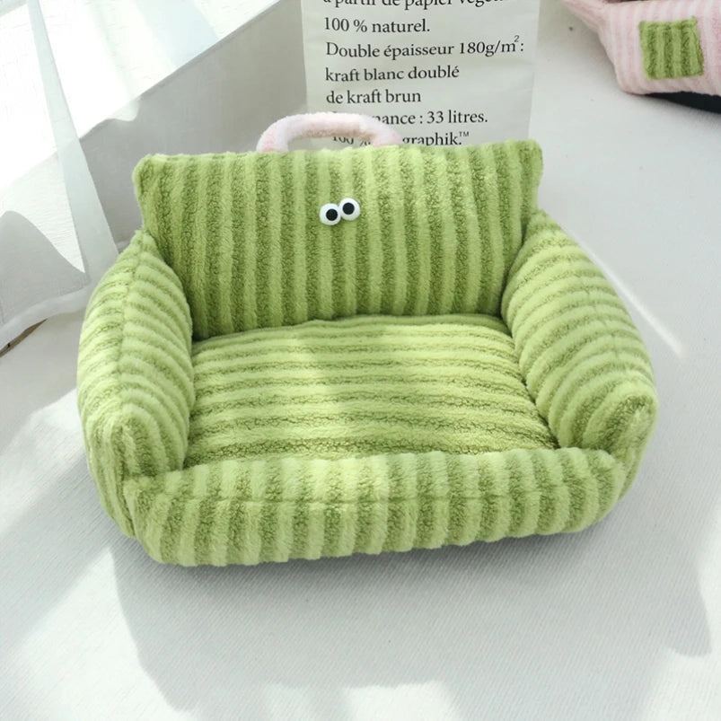 NONECN Puppy Cozy Sofa Kennel For Winter Warm Pet Nest Bed