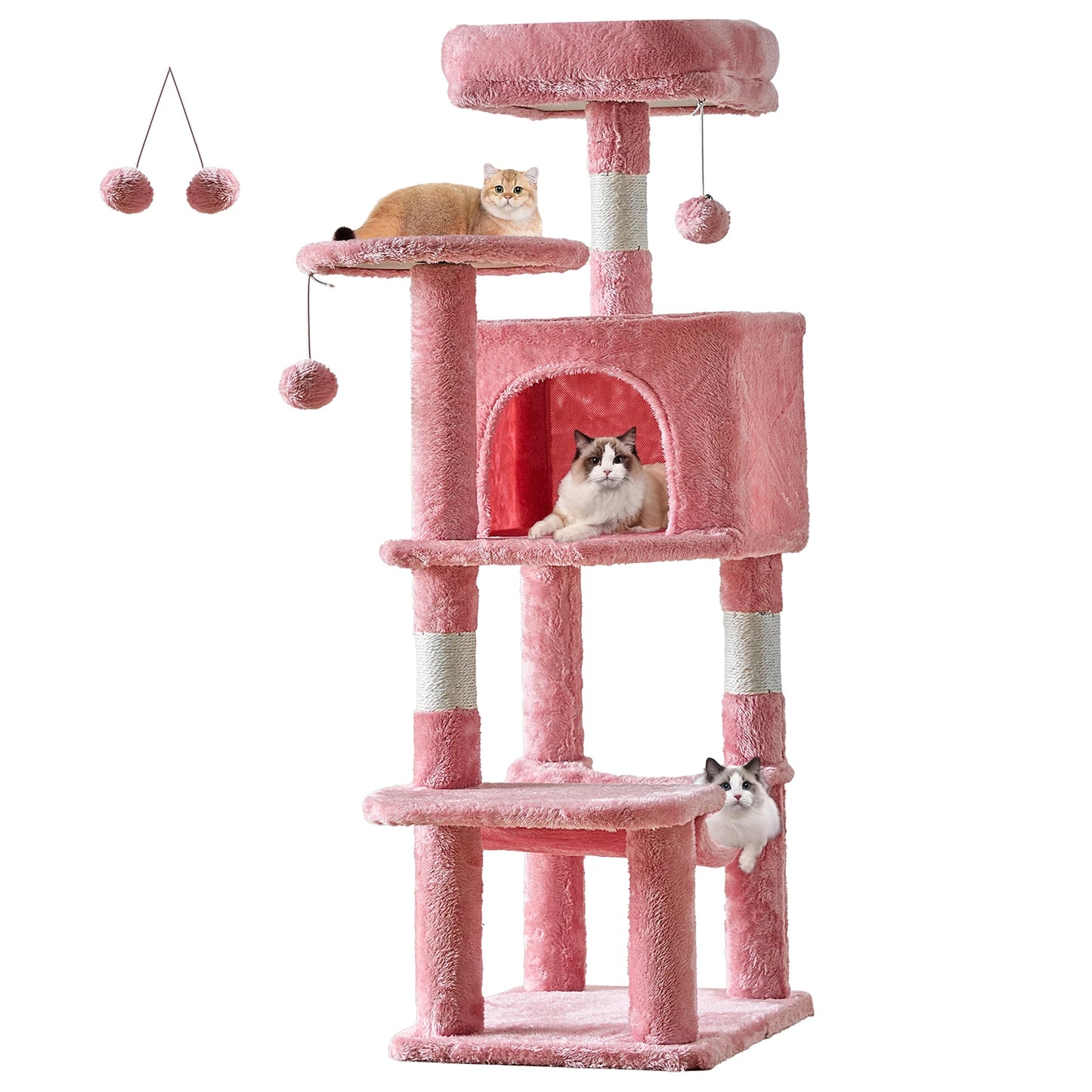 JHK Cat Tree Multi-Cat Climbing Tower For Indoor Cats