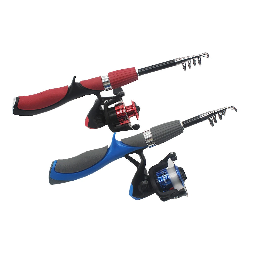 Kids Telescopic Fishing Rod Set With Spinning Reel And Lures