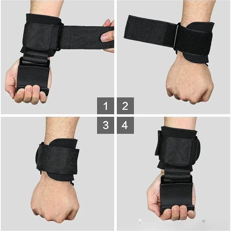 MIHJUSFDH Non Slip Weight Lifting Hooks For Deadlift And Pull Ups