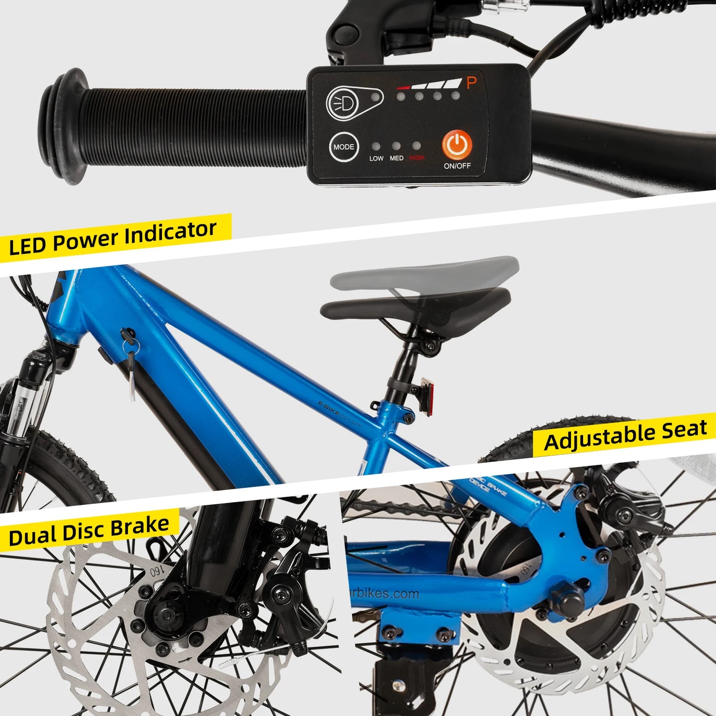 JOYSTAR Electric Bike For Kids 250W 15 MPH Mountain Bicycle