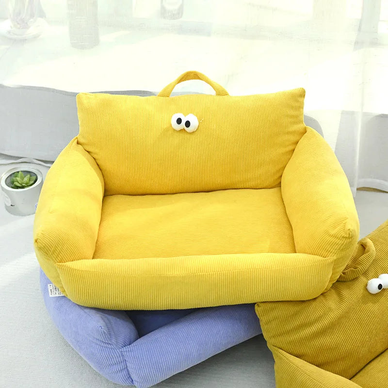 NONECN Puppy Cozy Sofa Kennel For Winter Warm Pet Nest Bed