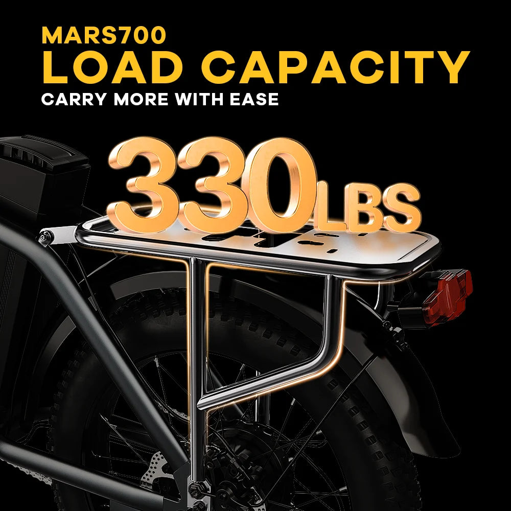 CYBERVELO Mars700 1000W Foldable Electric Fat Tire Bike
