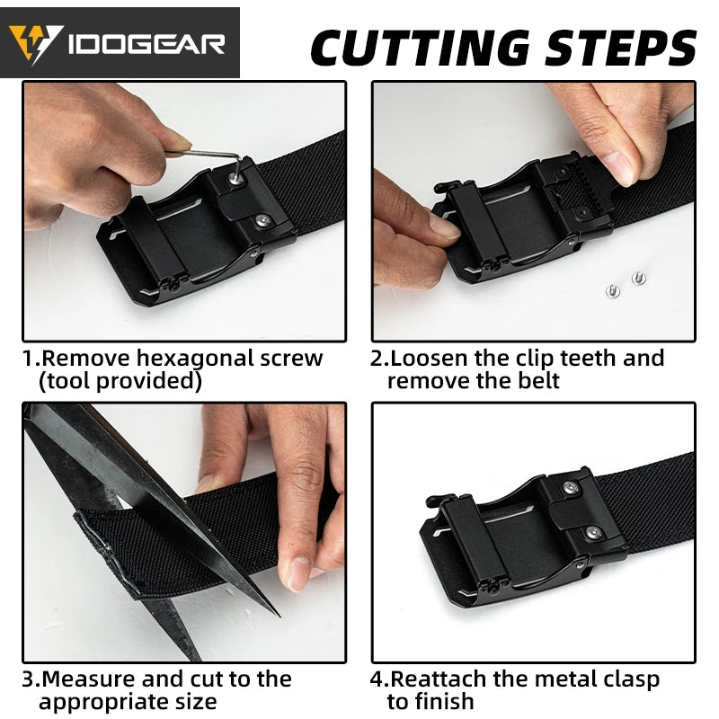 IDOGEAR Tactical Ratchet Belt for EDC and Duty Use