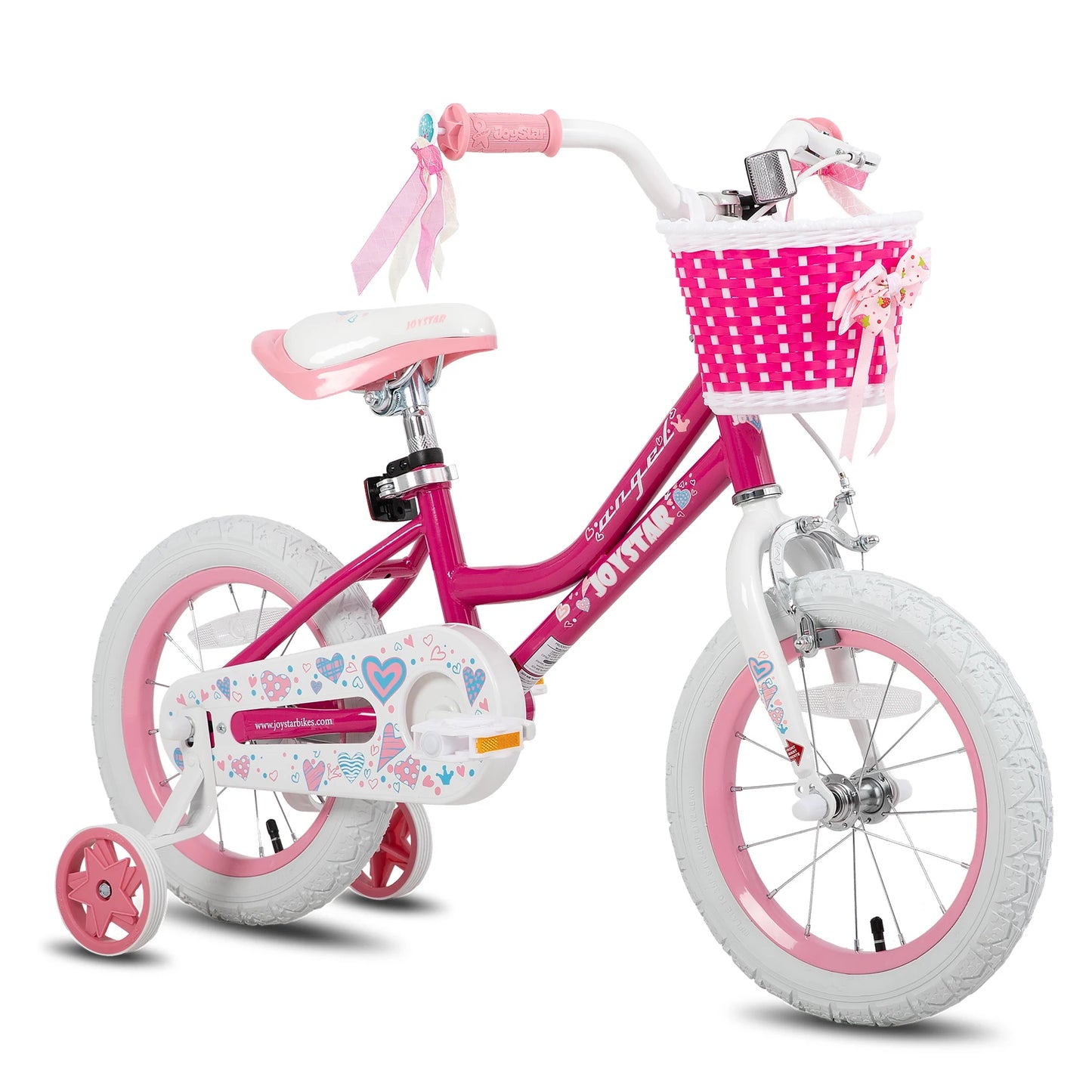 JOYSTAR Kids Bicycle With Basket And Training Wheels