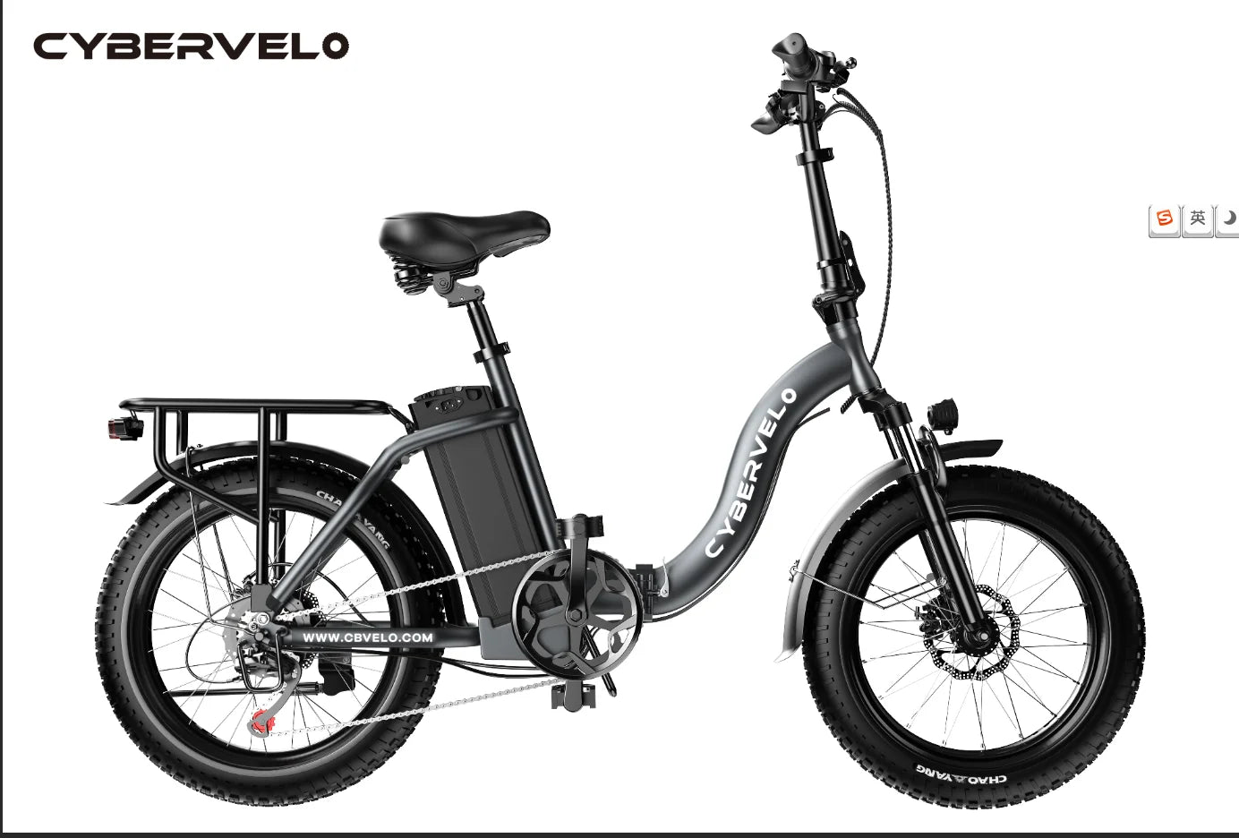 CYBERVELO Mars700 EK4 1000W Foldable Fat Tire Electric Bike