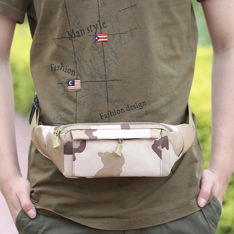 AIOSC Men's Waist Bag Tactical Fanny Pack Belt Pouch