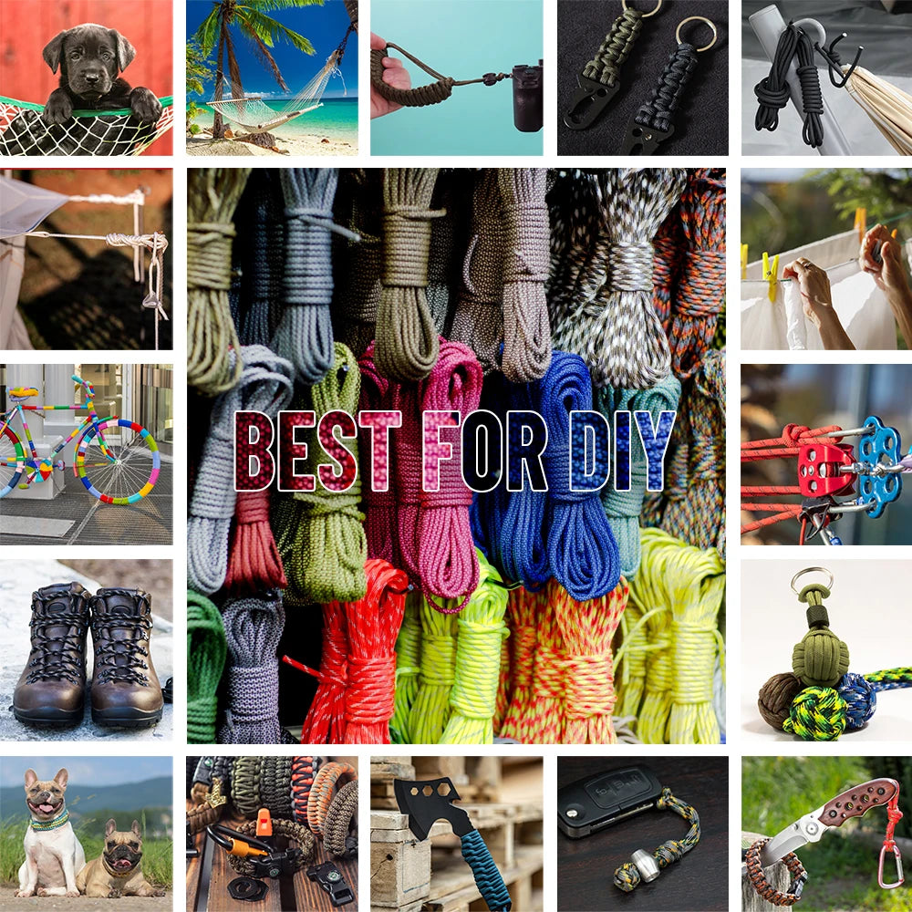 Paracord 550 7Strand Parachute Cord Outdoor Survival Rope For Camping