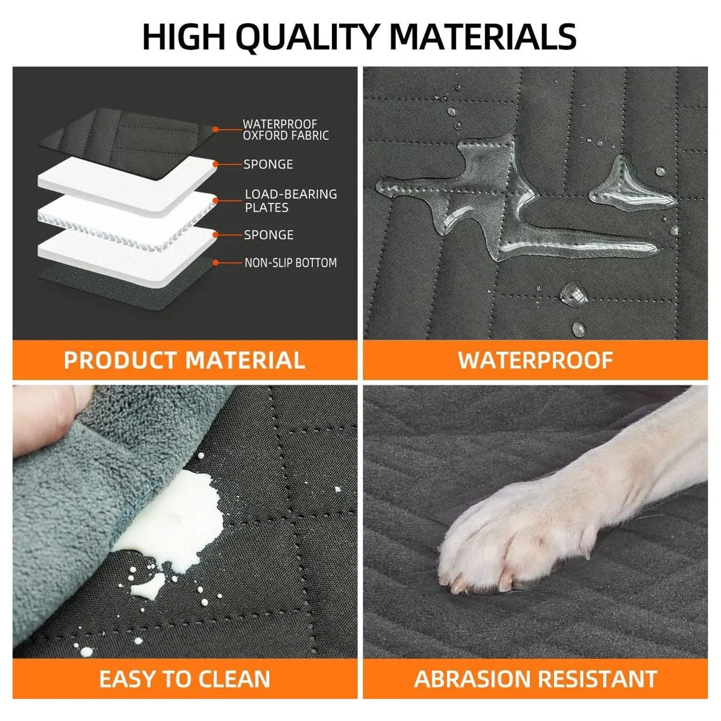 Dog Car Seat Cover Hammock Waterproof Oxford Cloth