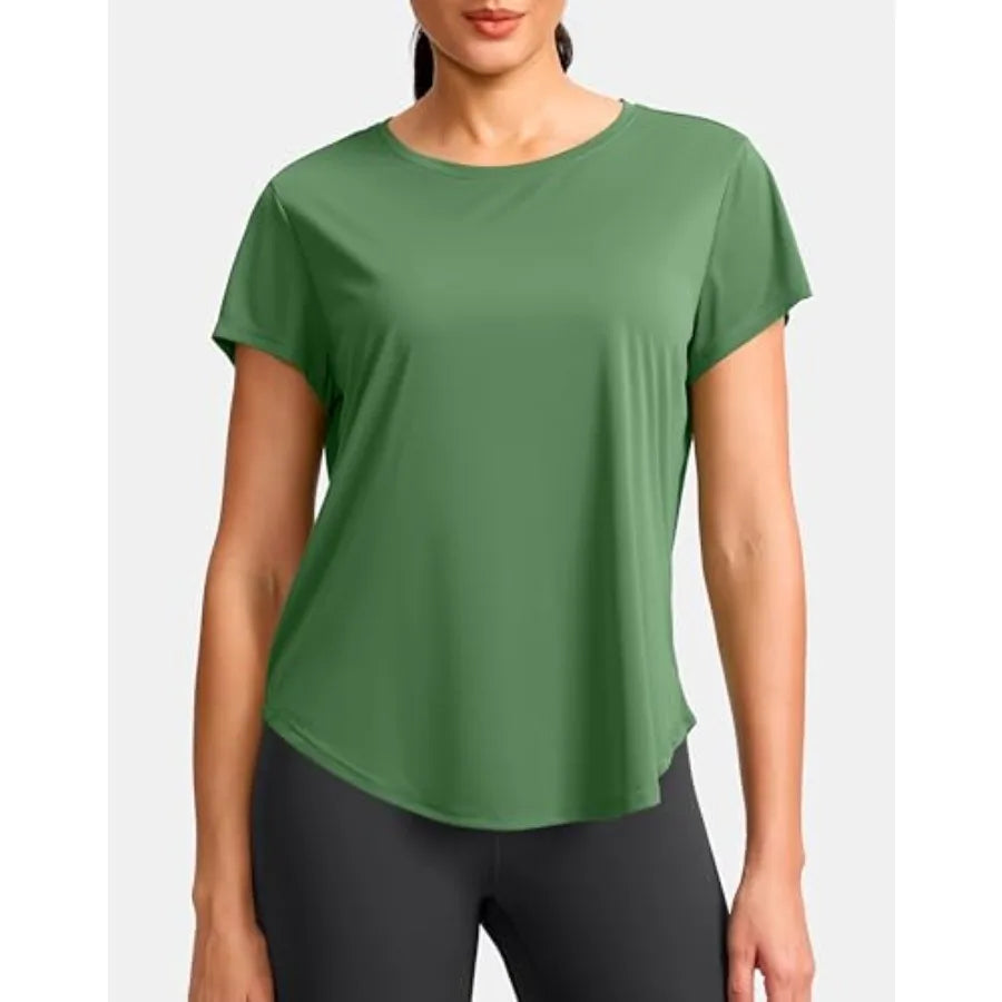 Gradual Quick Dry Bamboo Yoga Running Top For Women