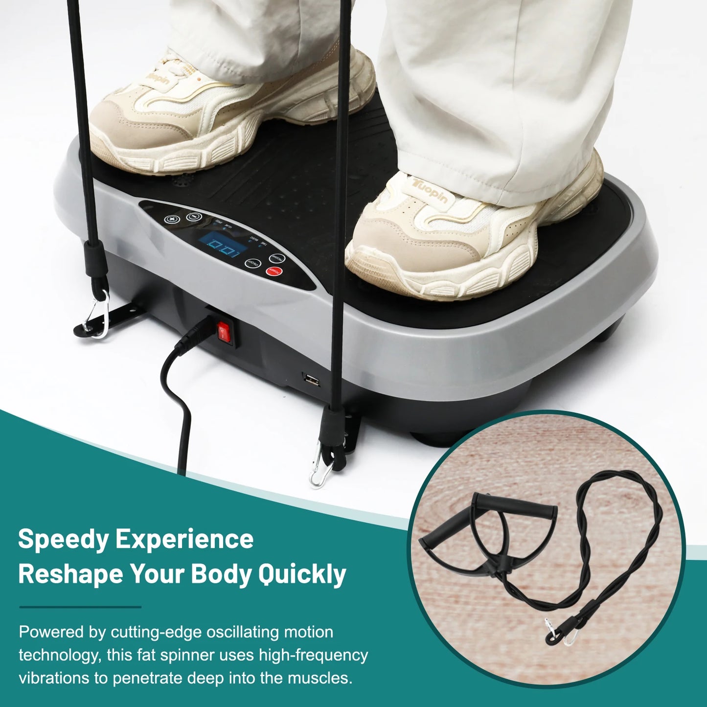 Vibration Plate Exercise Machine For Fat Burning Home Workout