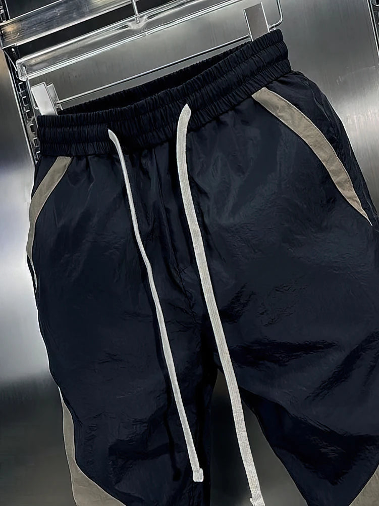 Patchwork Sweatpants For Men Loose Fit Casual Joggers