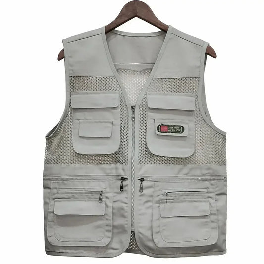 Summer Mesh Vest With Multi Pocket For Photography Fishing