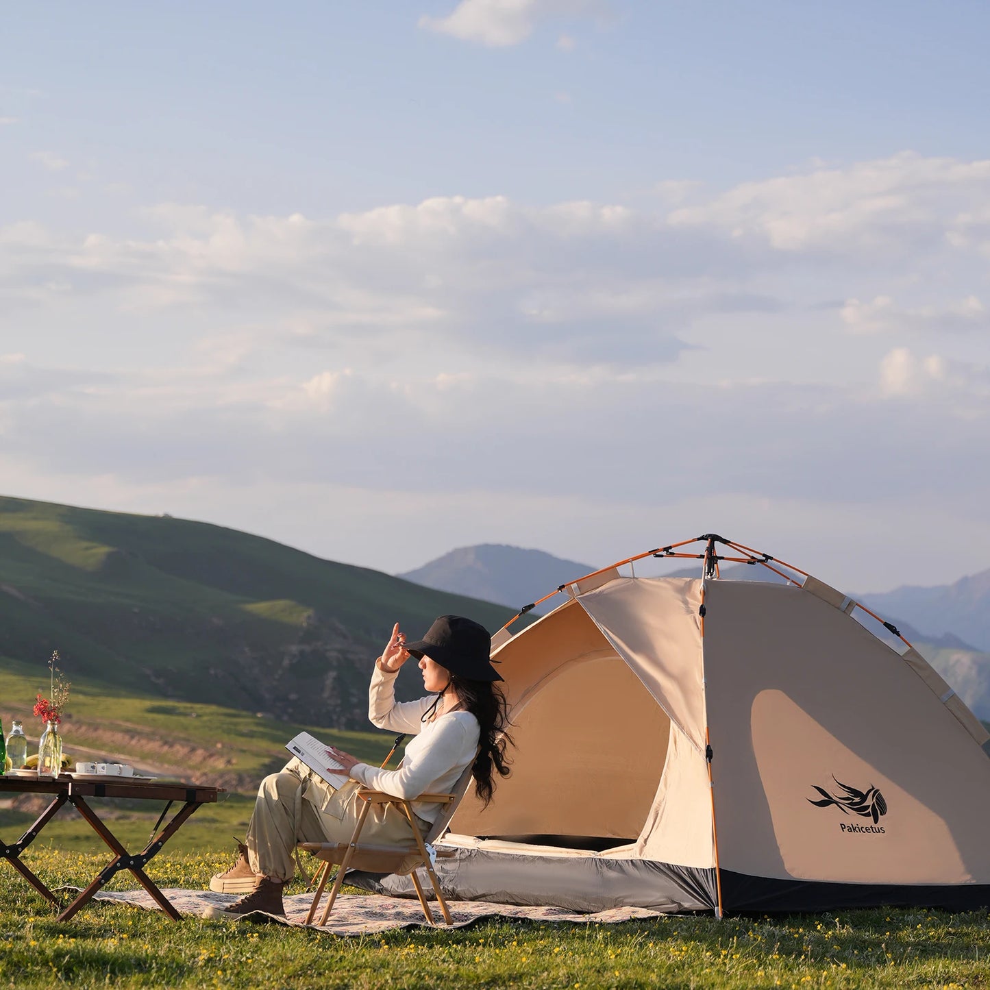 Pakicetus Windproof Camping Tent, Easy Setup, Lightweight Outdoor Shelter