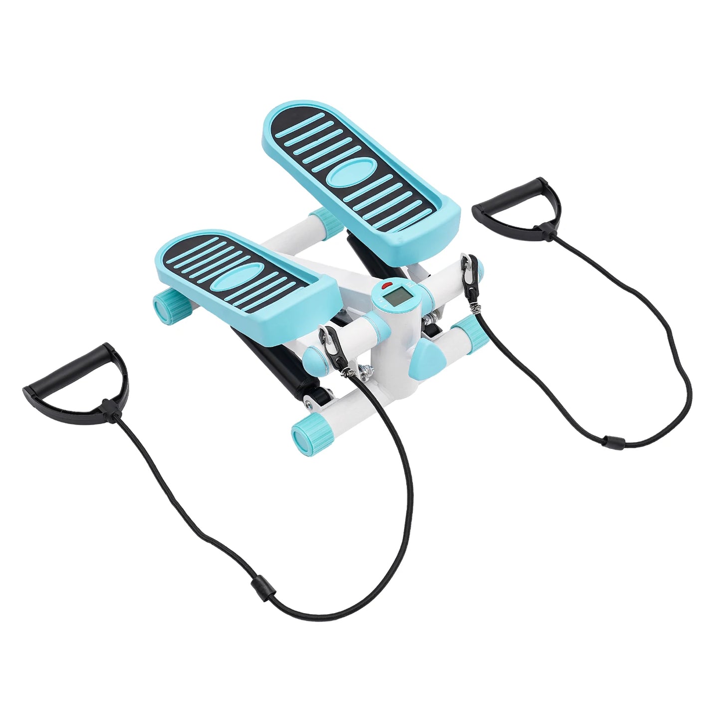 Twist Stepper Mini Exercise Machine With Resistance Bands And LED Screen