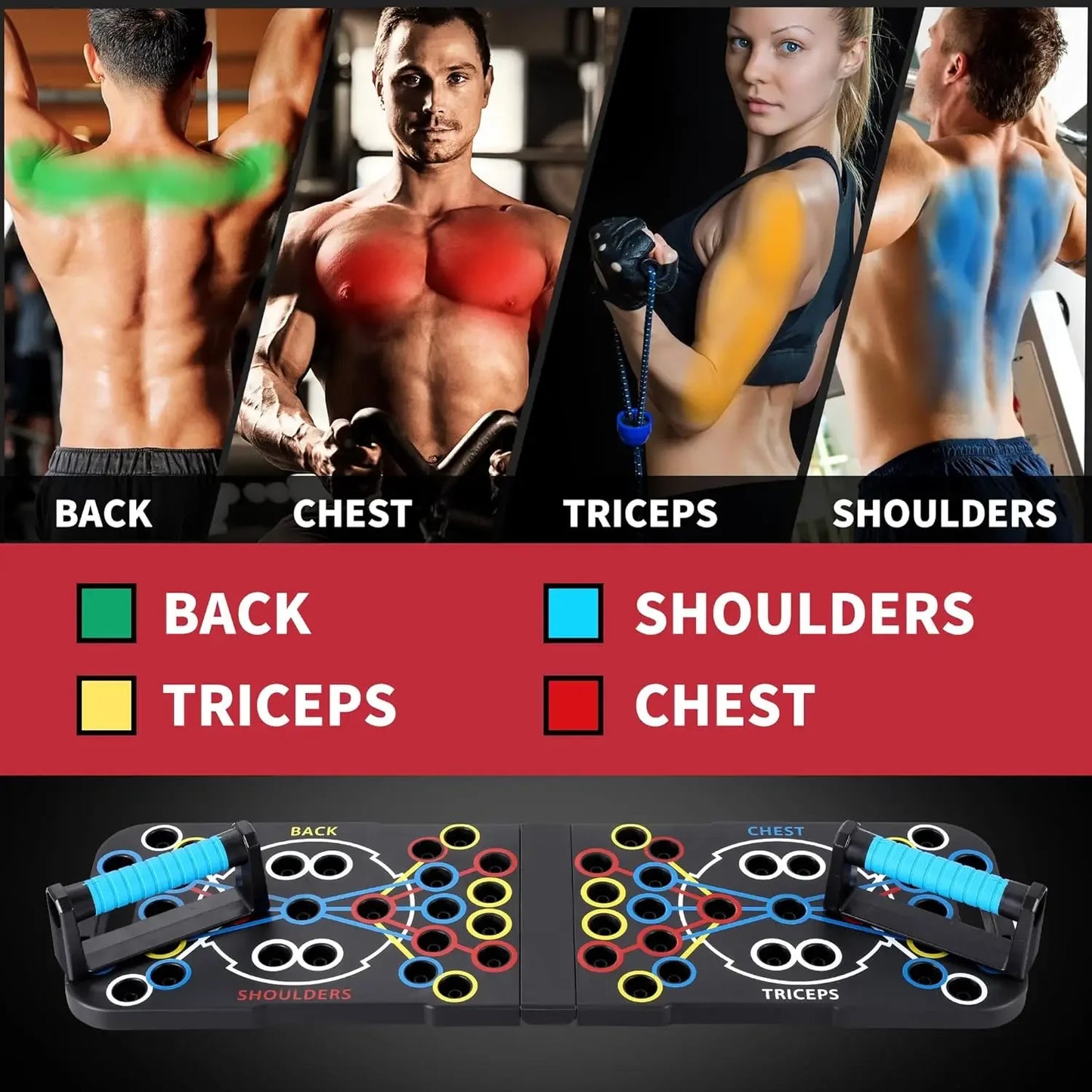 Altruism Push Up Support Board Multifunctional Chest And Core Fitness