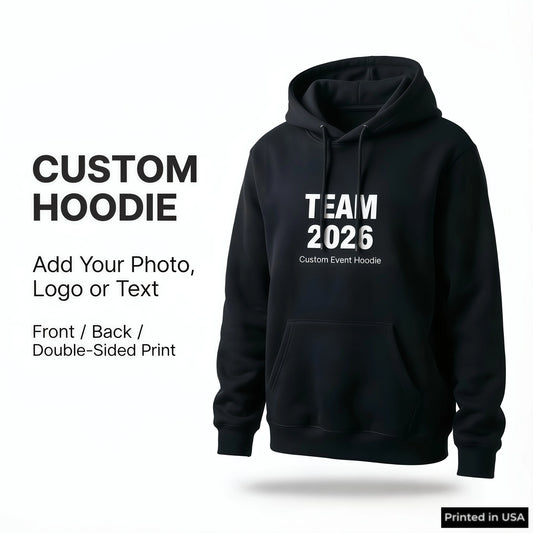 Custom Hoodie Personalized Unisex Pullover Photo Logo Print