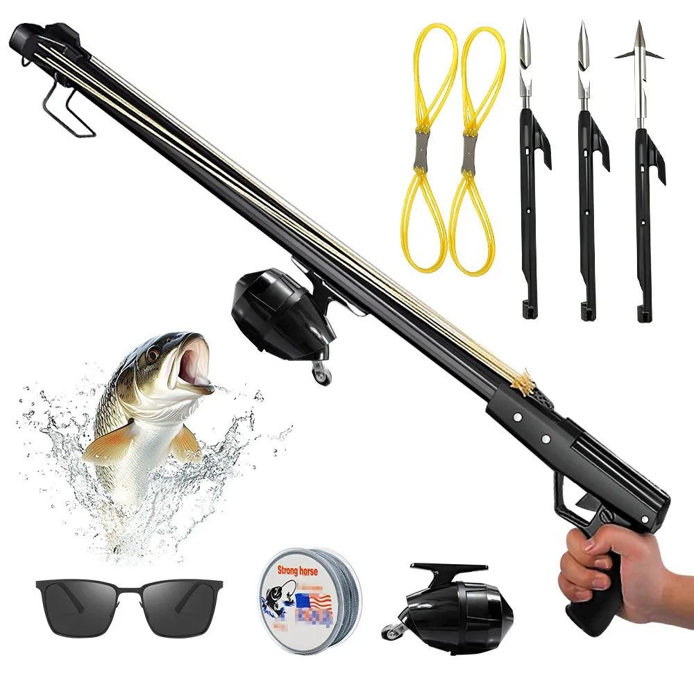 Aluminum Slingshot Rod With Reel For Long Distance Fishing