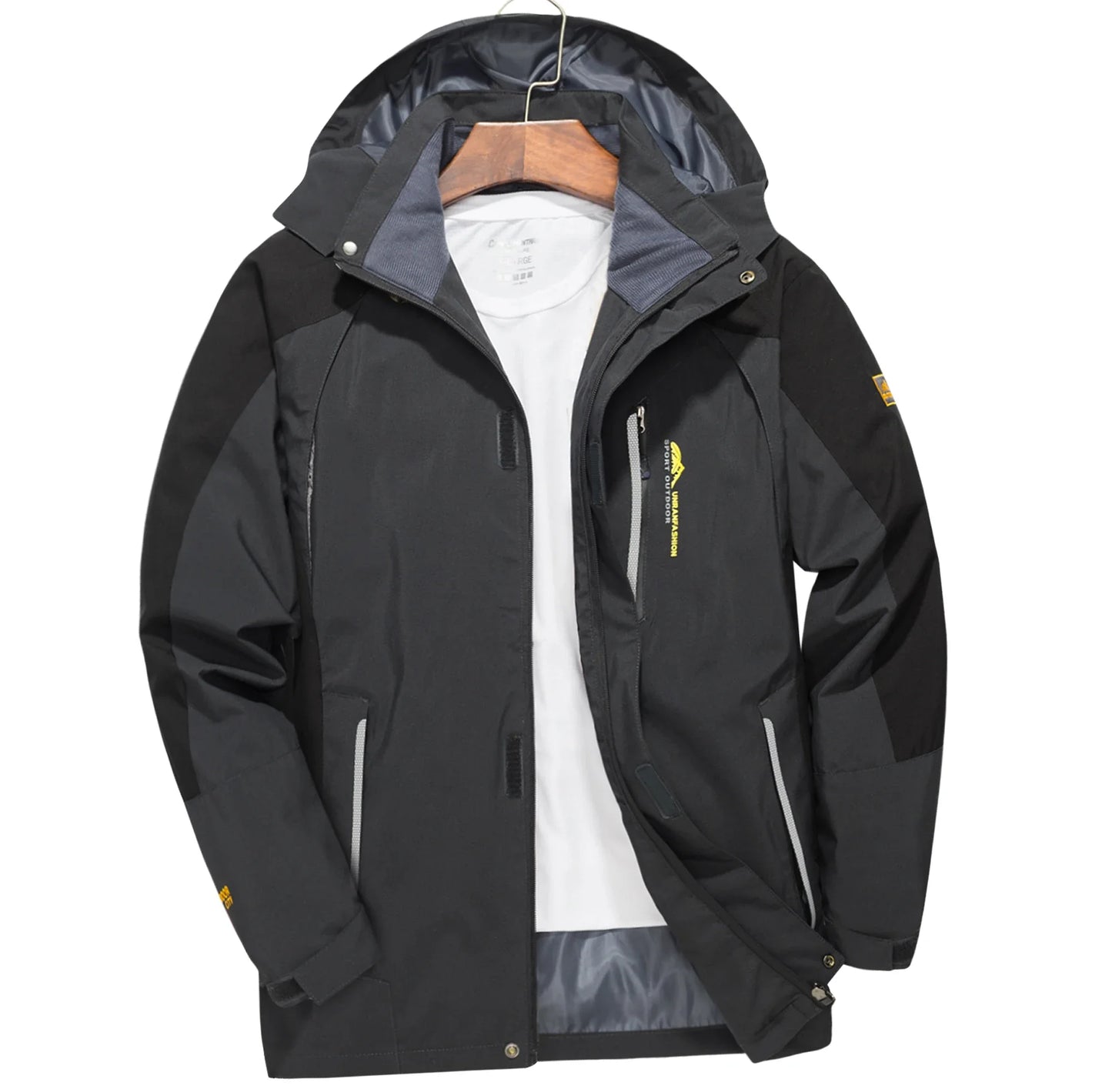 Men's Waterproof Hiking Jacket Windproof Outdoor Coat