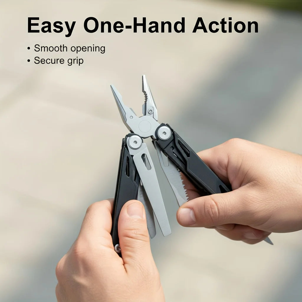 Multitool Pliers Stainless Steel Survival Tool For Camping Fishing Hiking