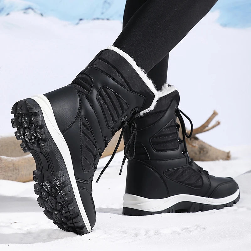 Winter Women's Waterproof High-Top Snow Boots