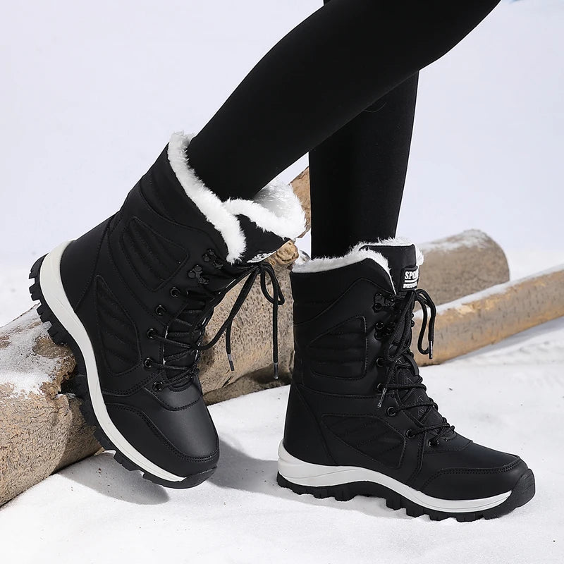 Winter Women's Waterproof High-Top Snow Boots