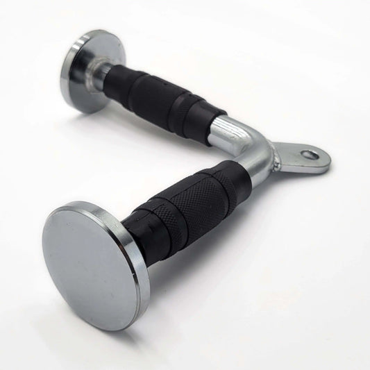Tricep Press Down Bar with Rubber Handgrips - Steel Construction for Cable Machines, Lat Pulldown & Arm Workouts.