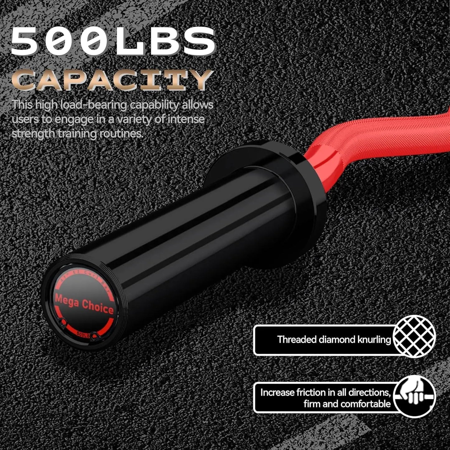Twister.CK EZ Curl Bar for Powerlifting and Weightlifting