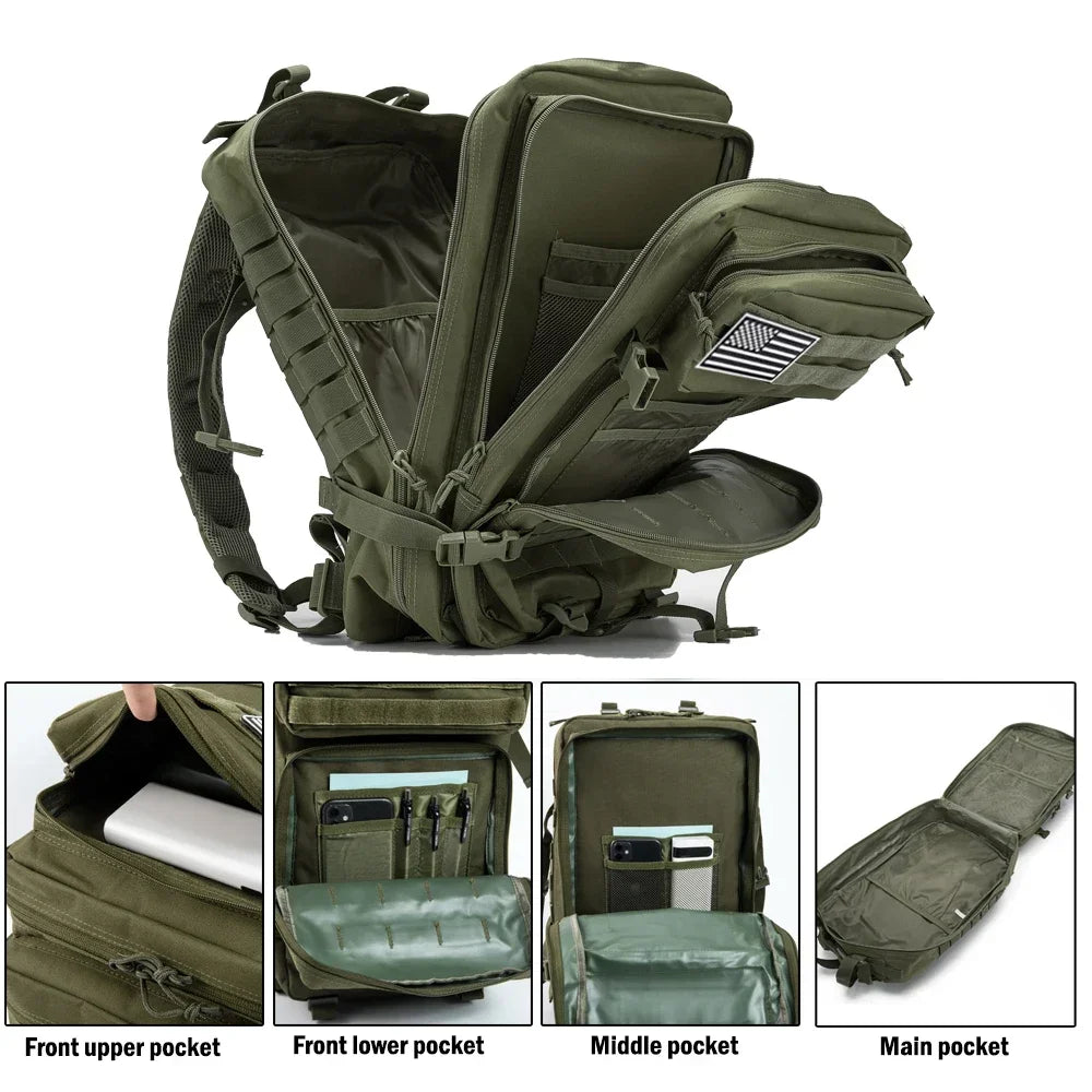 ReFire Gear Tactical Backpack for Outdoor Hiking and Camping Gear