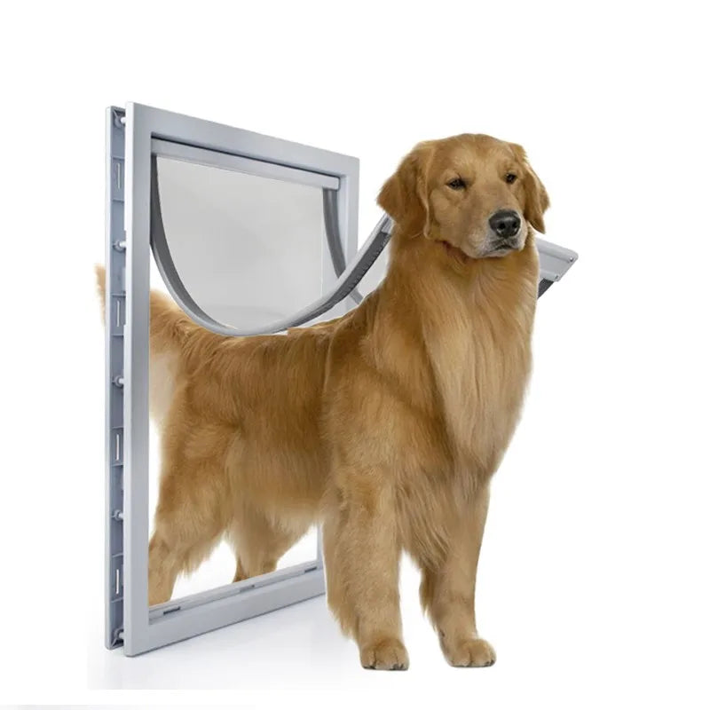 NONEDog Door Anti Rain Outer Flap Insulated Wooden Dog Door