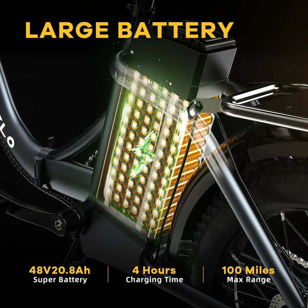 CYBERVELO Mars700 1000W Foldable Electric Fat Tire Bike