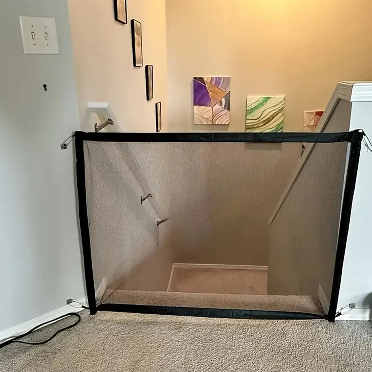 Dog Barrier Fence With Foldable Mesh Playpen For Safe Training